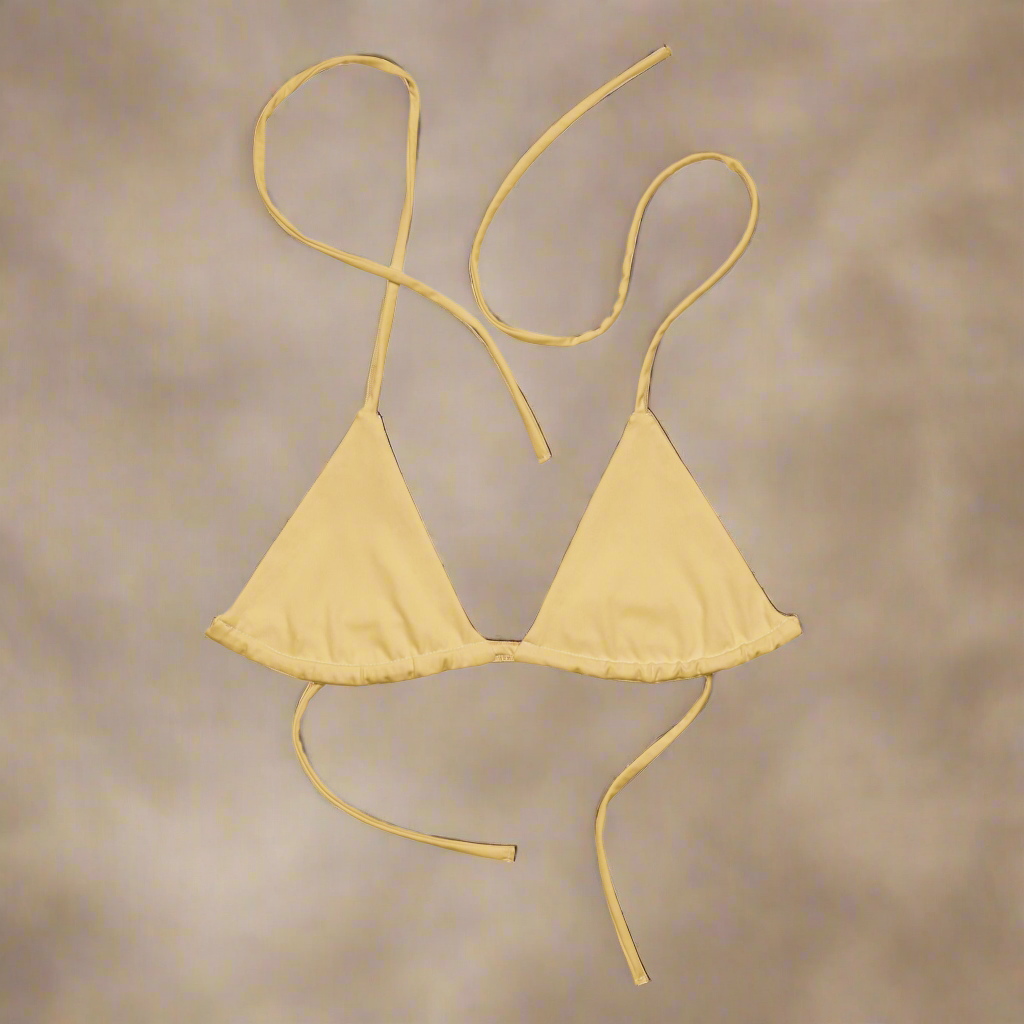 Recycled Bikini Top - Creamy Honey