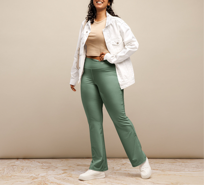 Flared leggings - Eucalyptus Mist