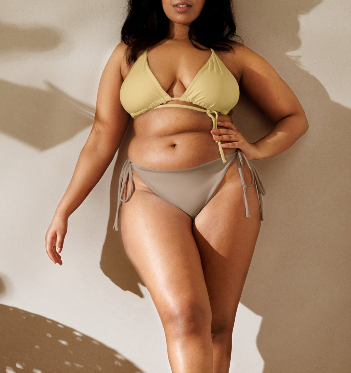 Recycled Bikini Top - Creamy Honey