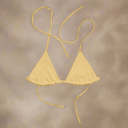 Recycled Bikini Top - Creamy Honey