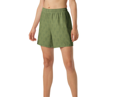 Long Swim Shorts - Lemongrass Sage Print